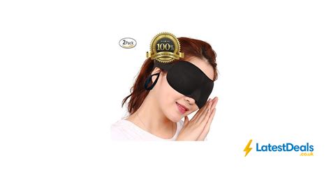 2 Pack Eye Mask with Ear Plugs Sleeping Mask Black Color Lightweight, £4 at Amazon | Sleep mask ...