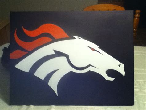 Denver Broncos, Acrylic Painting by Amber-Loves-Horses on DeviantArt