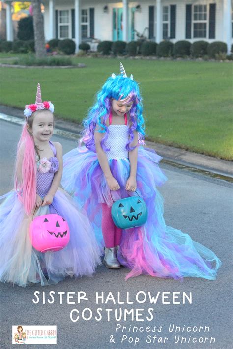 Girls' Unicorn Halloween Costumes for Sisters - The Gifted Gabber