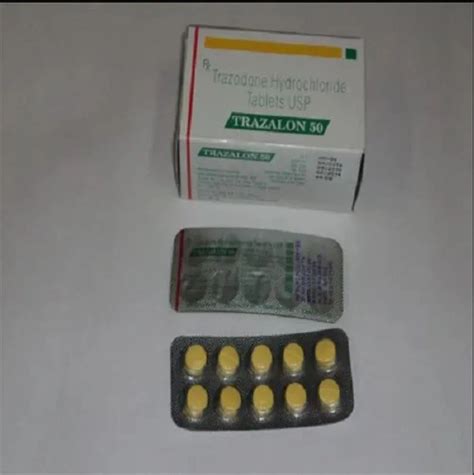 Trazodone 50 Mg Tablet, Non prescription at Rs 200/box in Nagpur | ID: 25851594533