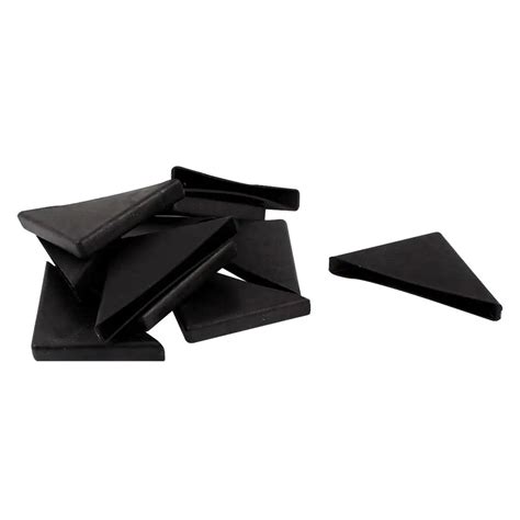 MACH 8mm x 75mm Black Plastic Recessed Furniture Corner Protectors-in Edge & Corner Guards from ...