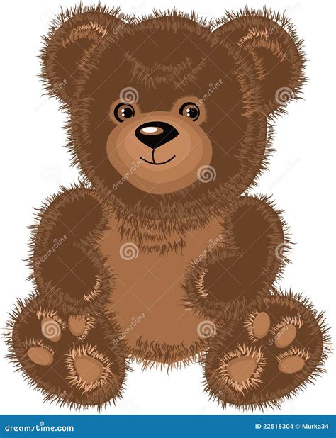 Teddy bear brown. stock vector. Illustration of tale - 22518304