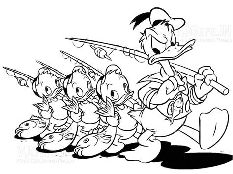 Free Online Printable Coloring Pages How to Draw HD Videos: Donald Duck Cartoon House Coloring Page