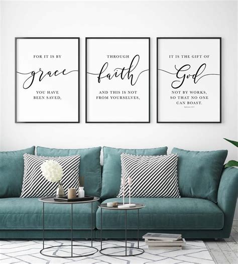 Bible Verse Art Scripture Wall Christian Decor Bedroom - Etsy | Christian decor, Bible verse ...