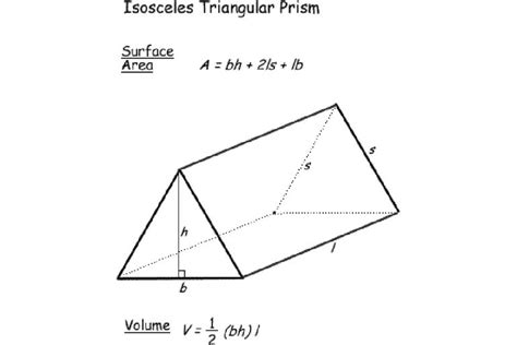 Surface Area Formula For A Triangular Prism