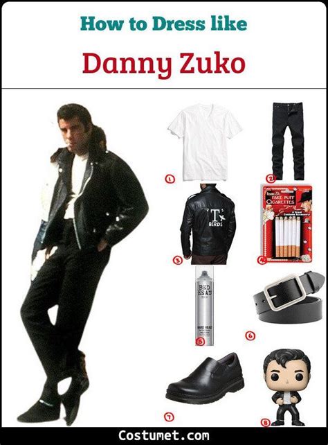 Danny Zuko Costume for Cosplay & Halloween 2023 | Danny zuko costume ...