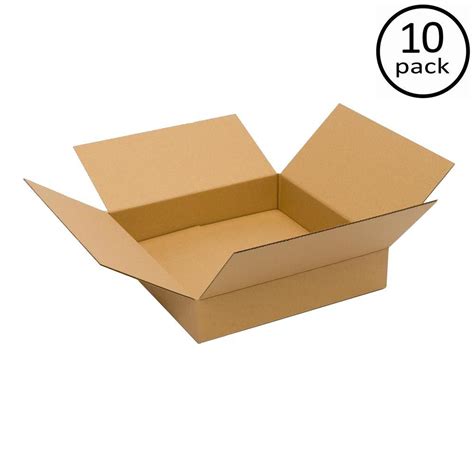 Plain Brown Box 24 in. x 24 in. x 4 in. 10 Moving Box Bundle-PRA0138B ...