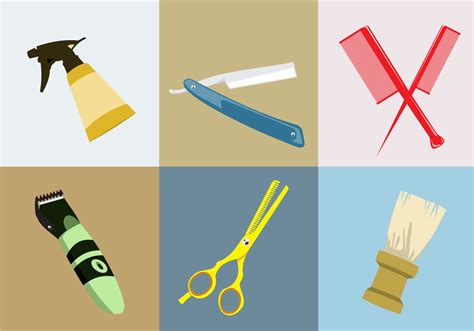 Various Barber Tools 103093 Vector Art at Vecteezy