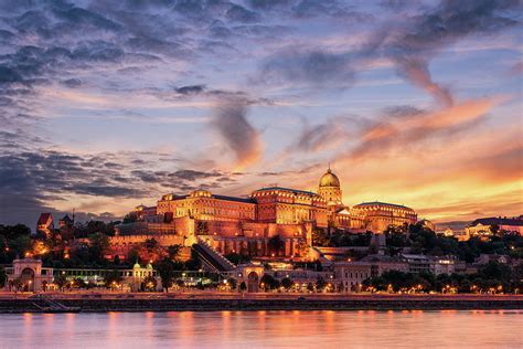 Buda Castle at sunset Photograph by Bruno Ribeiro - Fine Art America