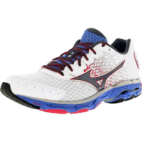 Mizuno - Mizuno Women's Wave Inspire 11 White / Grey Pink Ankle-High Running Shoe - 8.5M ...