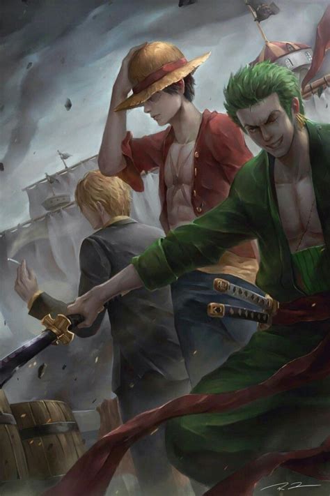 Luffy Zoro Sanji Wallpaper 4K - Zoro One Piece Wallpaper Hd Android Wild Country Fine Arts - One ...