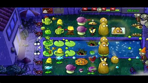 PvZ1 It's raining seeds mini games play Plants Vs Zombies - YouTube