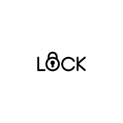 lock logo design, logotype and vector logo 25879868 Vector Art at Vecteezy