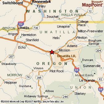 Where is Pendleton, Oregon? see area map & more