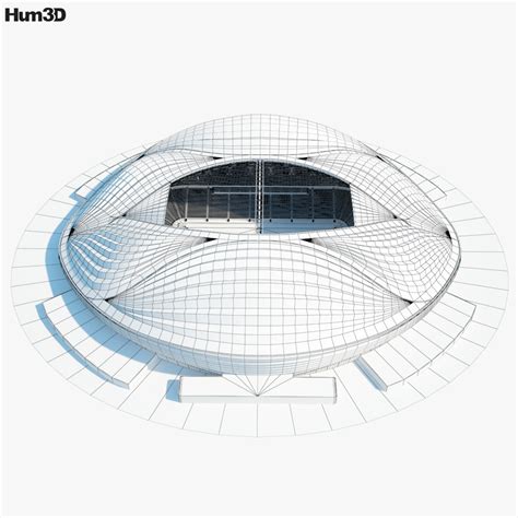 Al Janoub Stadium 3D model - Architecture on Hum3D