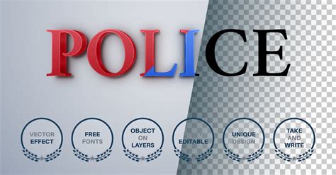 Police - Editable Text Effect, Font Style, Add-ons - Envato Elements