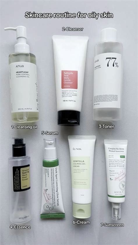 Korean skincare routine for oily skin em 2024 | Produtos de cuidados ...