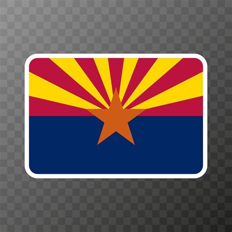 Arizona state flag. Vector illustration. 21554671 Vector Art at Vecteezy