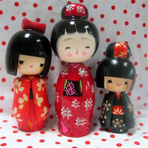 kokeshis | Kokeshis, Muñecas japonesas y Muñecas tradicionales japonesas