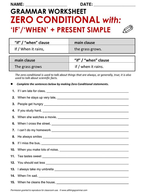 English Grammar Zero Conditional www.allthingsgrammar.com/zero ...