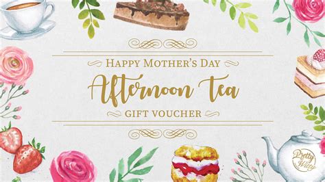 Mother's Day Afternoon Tea Voucher, Printable Gift, Instant Download A4 Printable Image - Etsy UK