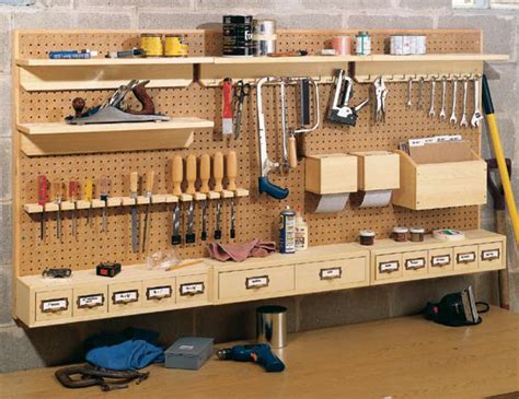 Pegboard System | Pegboard storage, Peg board, Woodworking storage