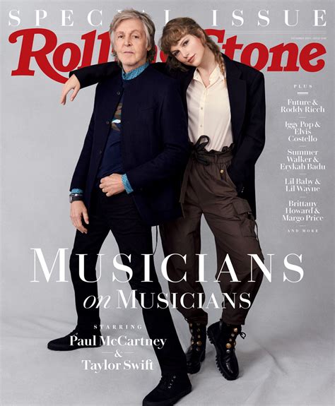 TAYLOR SWIFT and Paul McCartney for Rolling Stone Magazine, November ...