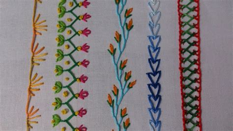 Hand embroidery. embroidery stitches tutorial for beginners. Part-2. decorative stitches. - YouTube