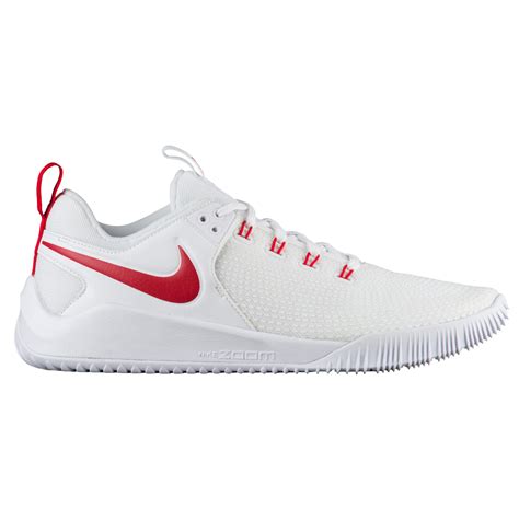 Nike Rubber Zoom Hyperace 2 Volleyball Shoes in White/University Red (White) - Lyst