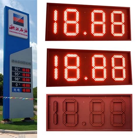 10 Inch 7 Segment LED Display Gas Price Board for Petrol Station ...