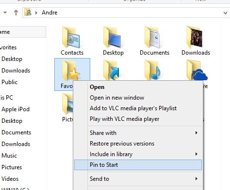 How to: Add the Favorites folder to the Windows 10 Start Menu - Microsoft Community