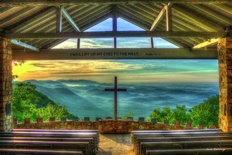 Pretty Place Chapel 2 The Son Has Risen Blue Ridge Mountain Art Photograph by Reid Callaway - Pixels