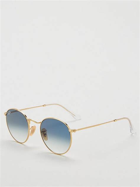 Ray-Ban Polarized Round Metal RB3447-001-47 Gold Sunglasses | lupon.gov.ph