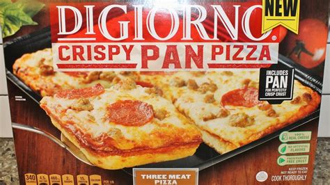 DiGiorno Crispy Pan Pizza: Three Meat Pizza Review - YouTube