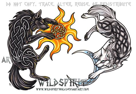 Ragnarok Wolves - Hati + Skoll by WildSpiritWolf on DeviantArt