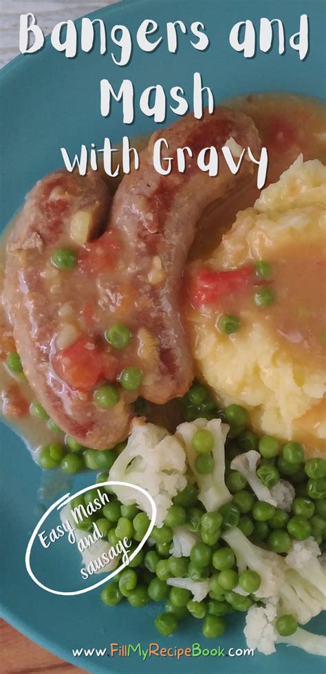 Bangers and Mash with Gravy - Fill My Recipe Book