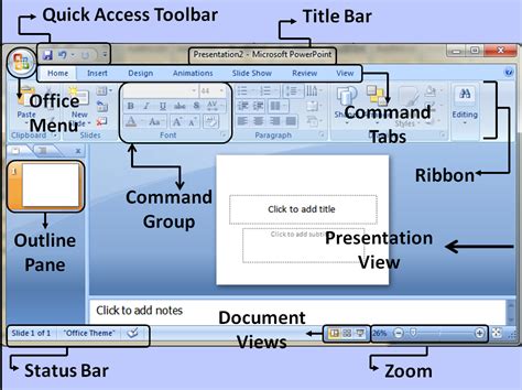 Microsoft Office: Microsoft PowerPoint 2007 Environment