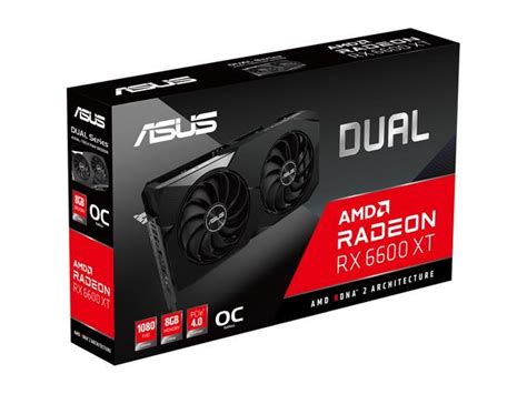 ASUS Dual Radeon RX 6600 XT Video Card DUAL-RX6600XT-O8G - Newegg.com