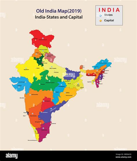 India Map With The States And Capitals - Lucas Parsons