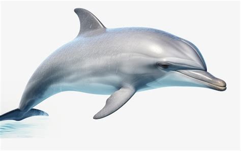 Premium Photo | A dolphin isolated on the white background sealife ocean animals ai generated