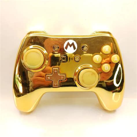 NINTENDO SWITCH MARIO Wired Controller Pikachu Chrome Pure Gold PowerA ...