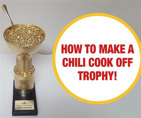 How to Make a Chili Cook Off Trophy | Chili cook off, Cook off, Chili