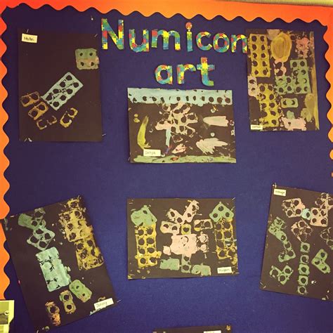 Numicon Art bulletin board display! Great way to incorporate maths with ...