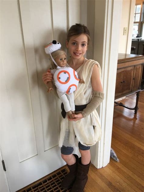 Rey costume with BB-8 American Girl Doll | Rey costume, Rey costume diy, Rey star wars costume