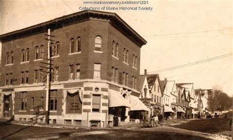 Item 1221 - Downtown Ellsworth, ca. 1890 - Vintage Maine Images