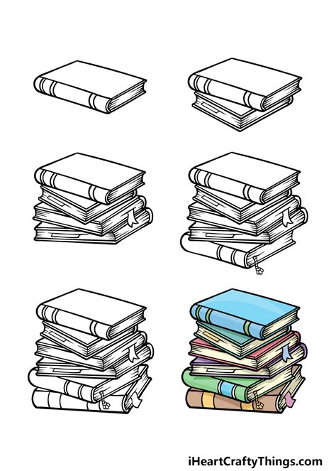 Pile Of Books Sketch