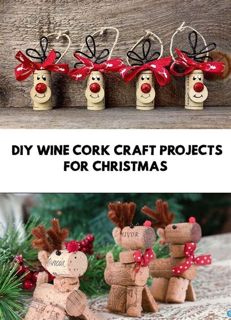 DIY wine cork craft projects for Christmas : Christmas is a holiday we ...