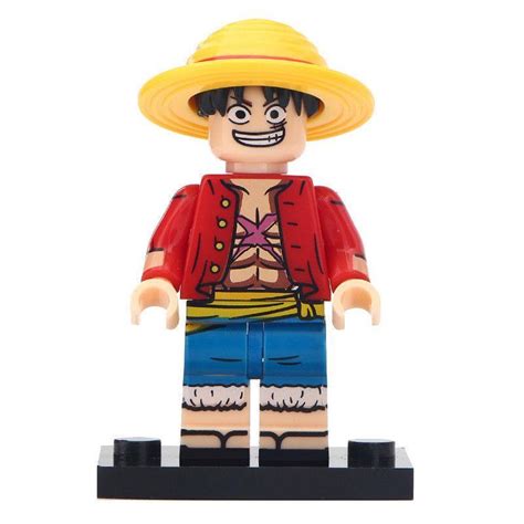 Monkey D. Luffy Anime One Piece Lego Moc Minifigures Block Toy Gift For ...