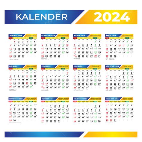 Kalender 2024 Dengan Hari Libur Jawa Dan Hijriyah Bergaya Minimalis ...