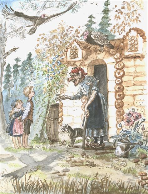 Hansel and Gretel ORIGINAL ART FROM TASHA TUDOR'S BEDTIME BOOK